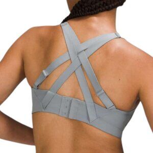 Lululemon Energy Bra High Support 36DDD Sports Bra in Rhino Gray